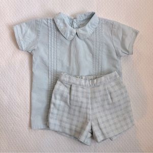 Dondolo “Rivers” Boys Shirt and Shorts Set, Size 18M